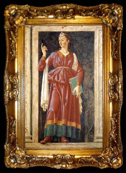 framed  Andrea del Castagno Famous Persons: The Cumean Sibyl, ta009-2